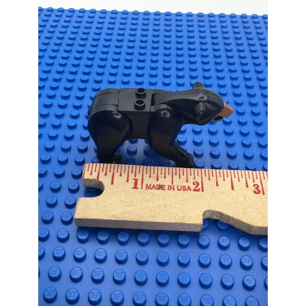 LEGO Black Bear with 2 Studs on Back with Black Nose (98295c01pb030) From 60188